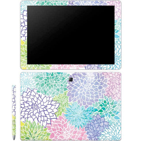 Spring Flowers Galaxy Book 12in Skin